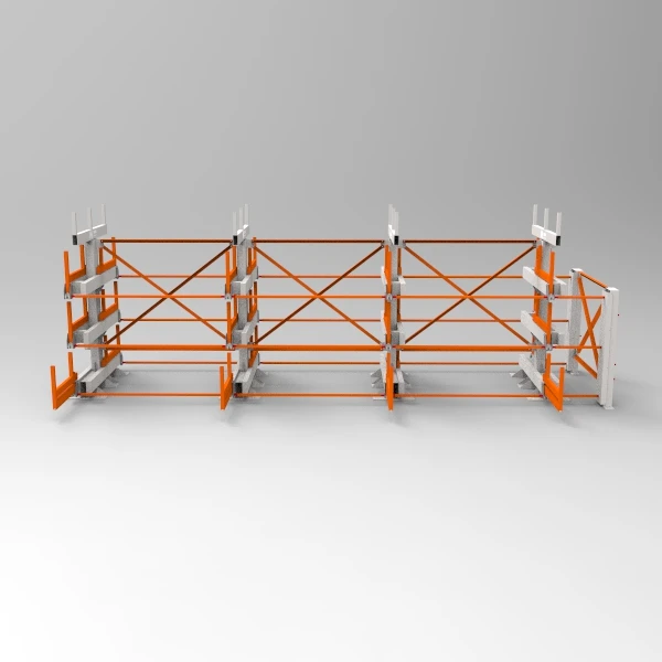3 Level Roll Out Cantilever Rack